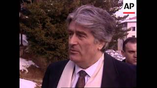 BOSNIA: PALE: KARADZIC SPEAKS OUT AGAINST DAYTON PEACE ACCORD