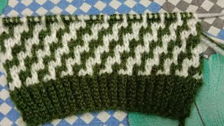 two colour sweater design for baby