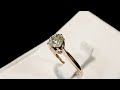 1.04 ct diamond and 10 ct rose gold solitaire ring antique circa 1900 a6467