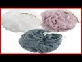 MainBasics Bath Shower Loofah Sponge Pouf Body Wash Scrubber (Set of 3)