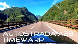 Alpen 2020 - GoPro Timewarp Drive - Italy Autostrada A22 - 4K