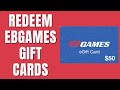 How To Redeem EBGames Gift Cards