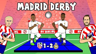 DANCE! Atletico vs Real Madrid (1-2 Highlights: Vinicius Rodrygo Valverde Goals Madrid Derby)
