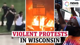 Wisconsin protests: Riots erupt after US police shoot at black man seven times