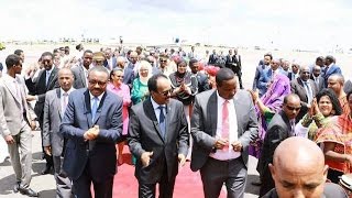 Qaabkii Madaxweyne Farmaajo loogu Soo Dhaweeyey Itoobiya