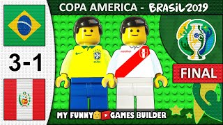 Copa America Final 2019 • Brazil vs Peru 3-1 🏆 All Goals Highlights LEGO Football Film (Brasil)