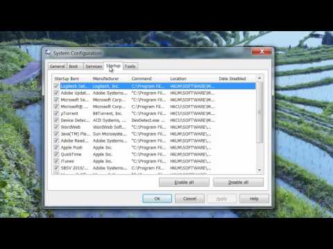 How to Disable Startup Programs in Windows 7