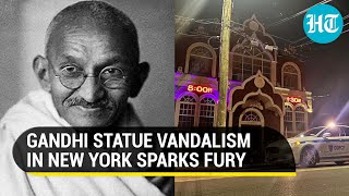 India condemns vandalisation of Gandhi statue, abusive language near Hindu Temple in New York