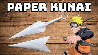 Paper Kunai Knife with Sheath | Origami Naruto | Paper Weapons Ninja