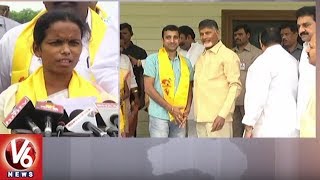 Rampachodavaram YCP MLA Rajeshwari Joins TDP || V6 News