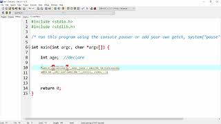 Scanf Function - Getting keyboard input in C programming