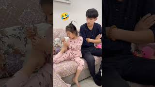 Kids Funny 😂 with Her Father 😆 | #shorts #funny #Shorts