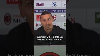 Zlatan Ibrahimovic comments on retirement from professional football as a player