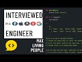 Python interview with a FAANG engineer: Max people alive