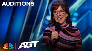 Maureen Langan has the judges in STITCHES! | Auditions | AGT 2023