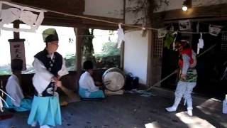 立川神楽「四天王之舞」2011年4月29日石畳弓削神社