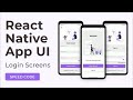 Login Screen App | React Native UI | Speed Code
