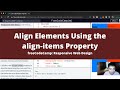 Align Elements Using the align items Property (CSS Flexbox) freeCodeCamp tutorial