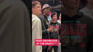 Fans SWARM Ron Holland for Pics \u0026 Autographs at NBA Draft! 📸✍️