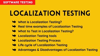 manual testing tutorial for beginners | what is localization testing in software testing
