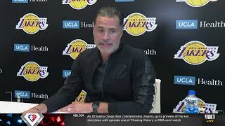 Lakers GM Rob Pelinka discusses parting ways with Frank Vogel