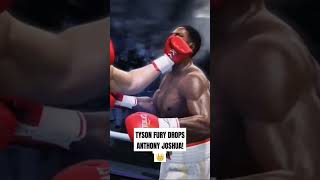 Tyson Fury Drops Anthony Joshua! 👑 #Shorts | Fight Night Champion Simulation