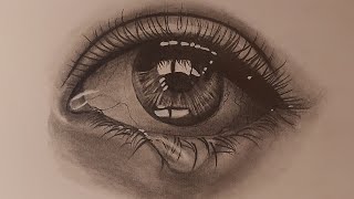 Crying eye tutorial for beginners - How to draw realistic eyes