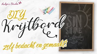 Krijtbord #DIY | zelfbedacht en gemaakt