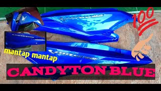 Cat biru candy/ candyton blue  ..toturial cat biru  100 persen idaman Wow