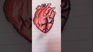 Red heart#drawing