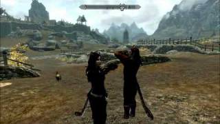 Skyrim.Dance,(with Cicero) I'll dance for you (Kajitt Ears\u0026Tails Ver).avi