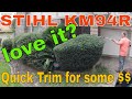 STIHL KM94R does it again - hedge trimming done right. Best sound TRACK