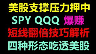 美股老司机：SPY QQQ 支撑压力精准盘前提示！赚翻！SPY QQQ SQQQ TQQQ TSLA AAPL NVDA AMD META GOOG SOXL RBLX NFLX 11.23