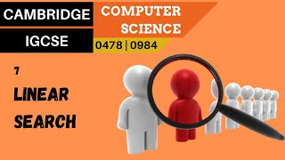 80. CAMBRIDGE IGCSE (0478-0984) 7 Linear search