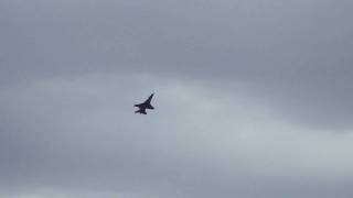 F-16 Almost Stalling to Full Afterburner at the 2009 Miramar Air Show