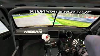 rFactor2 build 90: Nissan GTR GT1 at Mills Motorpark