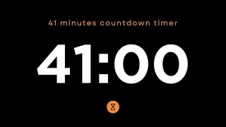 41 Minute Countdown Timer ⏳