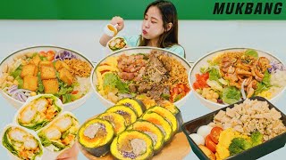 ★비빔포케 샐러드 맛집★ 건강식은 살 안찌니까 이것저것 종류별로 다 먹어보자 먹방 REAL SOUND ASMR MUKBANG