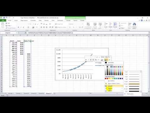 How to create a dotted forecast line in excel How to create a dotted forecast line in excel