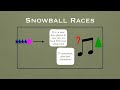 snowball races another holiday physical education game