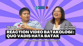 [REACTION VIDEO] - QUO VADIS HATA BATAK (?) #batakologi #reactionvideo