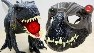 恐竜マスクの新機能はプロジェクター⭐️ ジュラシックワールド DINO TRACKERS インドラプトル