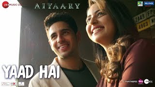 Yaad Hai - Aiyaary - Palak Mucchal & Ankit Tiwari - Lyrical Video With Translation
