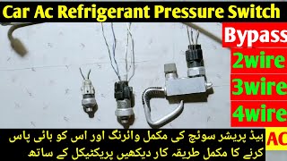 how to bypass ac pressure switch | 2wire | 3wire | 4wire |wiring diagram | p0530 | p0531 | p0534 |