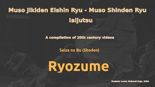 Iaijutsu Okuden Suwariwaza - RYOZUME