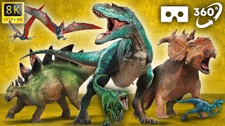 VR Jurassic Encyclopedia #1 - Dinosaurs Size Comparison in 360 VIDEO