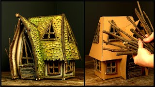❣DIY Cardboard Fairy House Using Twigs❣