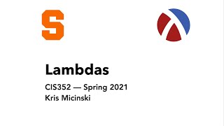 L6: Lambdas