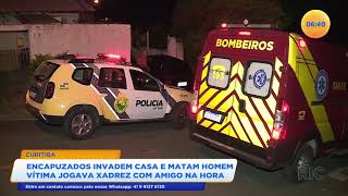 Homens encapuzados invadem casa e matam homem que jogava xadrez com um amigo