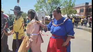 Chickasaw Dance: Ishkobo toklo' Hilha' - Artesian Festival 2024 Double Header Dance Demo